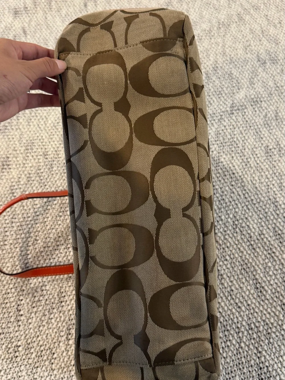 Coach Brown Signature Canvas Diaper Bag